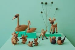 Decoración ardilla Hazel 11,5 cm, Roble