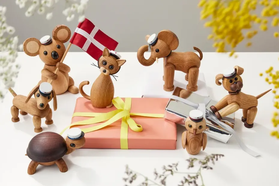 Decoración búho Clever 10 cm, Roble