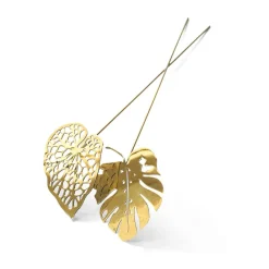 Decoración Brass leaves, set de 2, Water