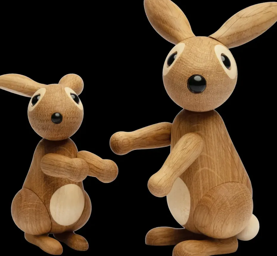 Decoración conejo Bonnie 12,5 cm, Roble