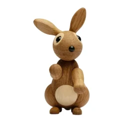 Decoración conejo Bounce 9,5 cm, Roble
