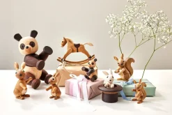 Decoración conejo Bounce 9,5 cm, Roble