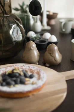 Decoración de Pascua Chubby chicken, pack de 2, Beige