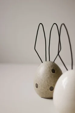 Decoración de Pascua Liebre H18 cm, Vanilla