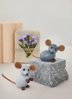 Decoración El house mouse 4,5 cm, Gris