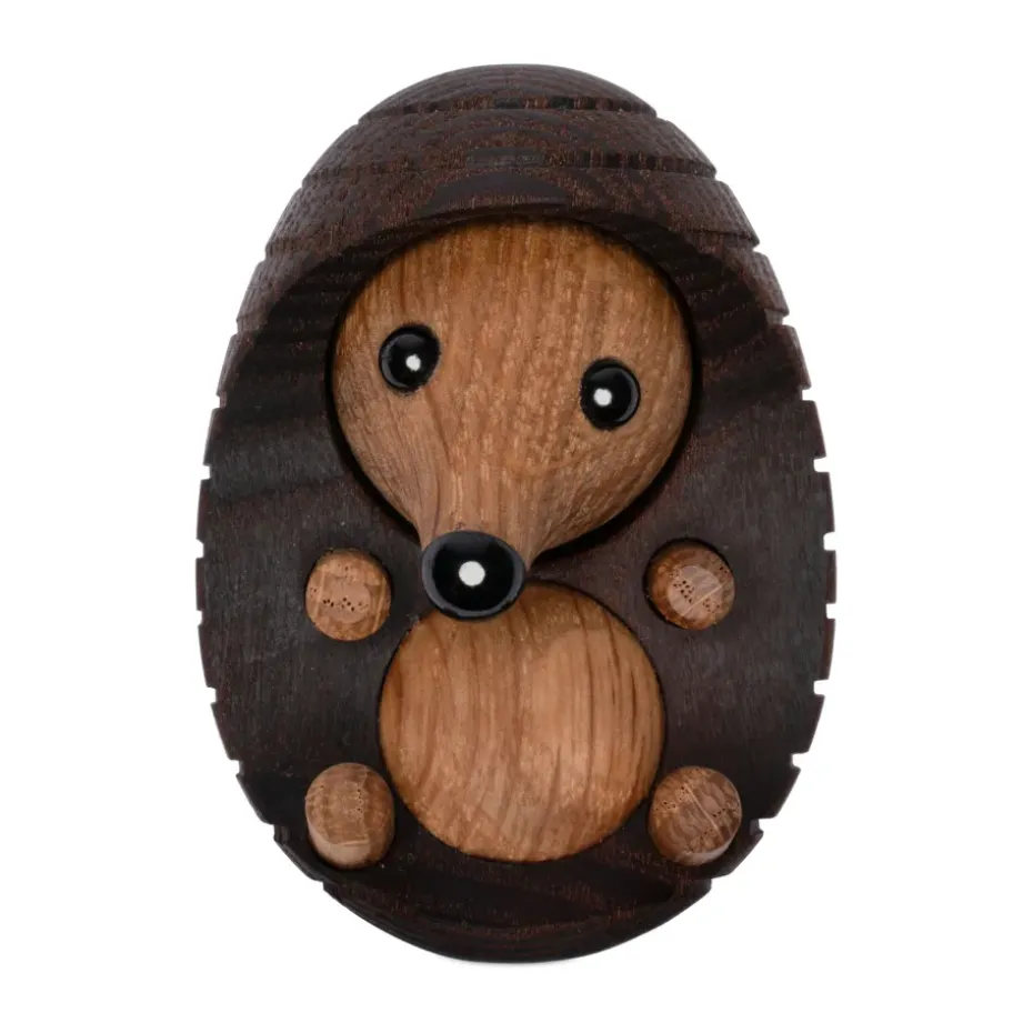 Decoración erizo Spike 4 cm, Fresno tratado térmicamente