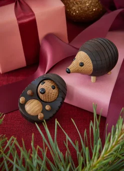 Decoración erizo Spike 4 cm, Fresno tratado térmicamente