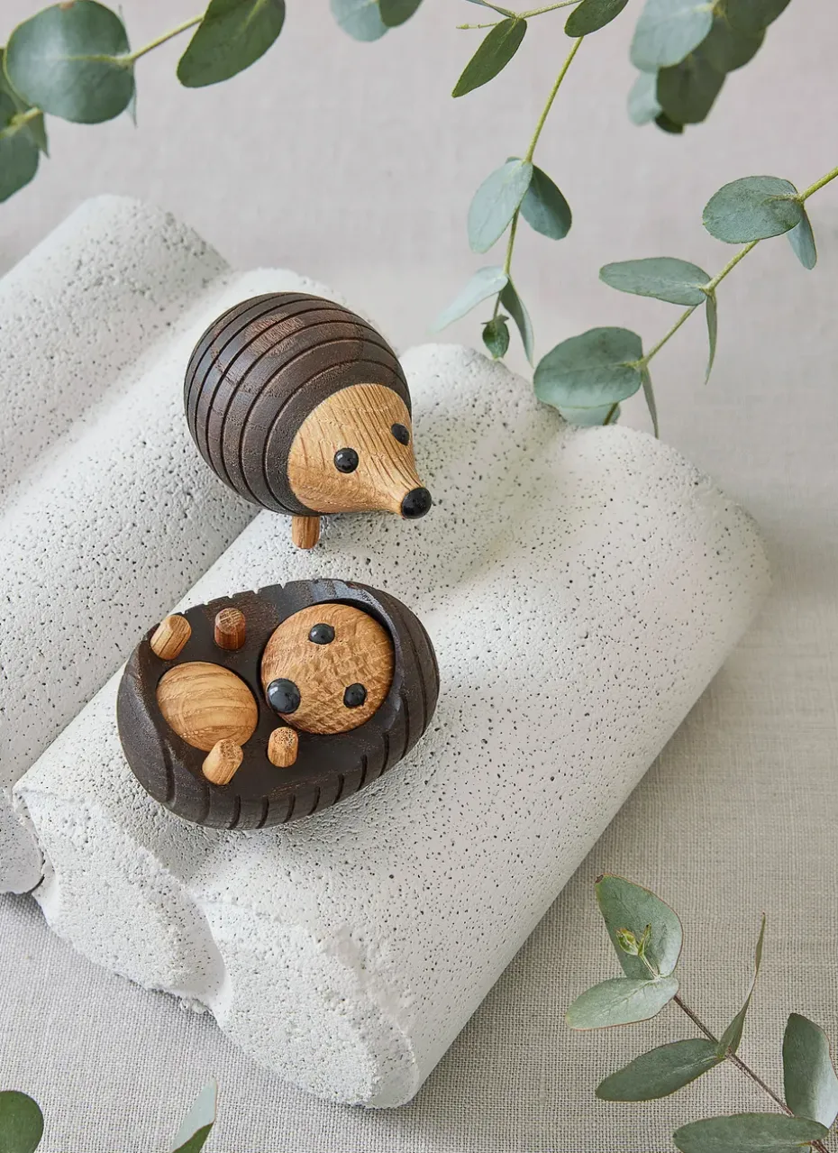 Decoración erizo Spike 4 cm, Fresno tratado térmicamente