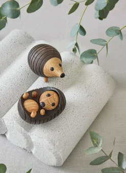 Decoración erizo Stick 4,5 cm, Fresno tratado térmicamente