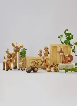 Decoración erizo Stick 4,5 cm, Fresno tratado térmicamente