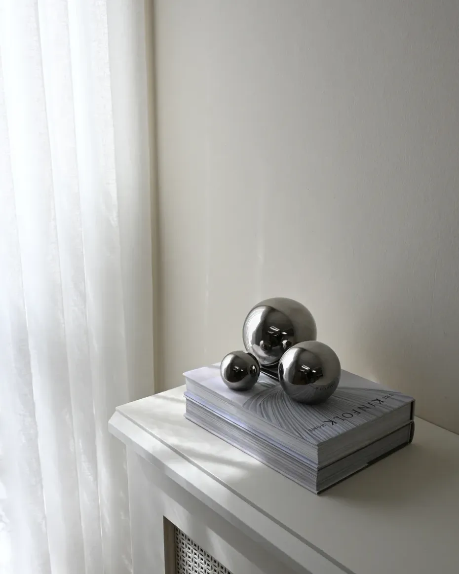 Decoración Gallery Balls 3 piezas, Chrome