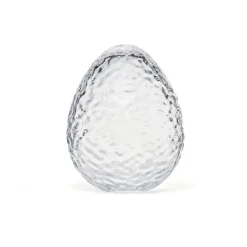 Decoración Gry huevo 16 cm, Clear