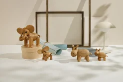 Decoración hipopótamo Flora, Roble-fresno