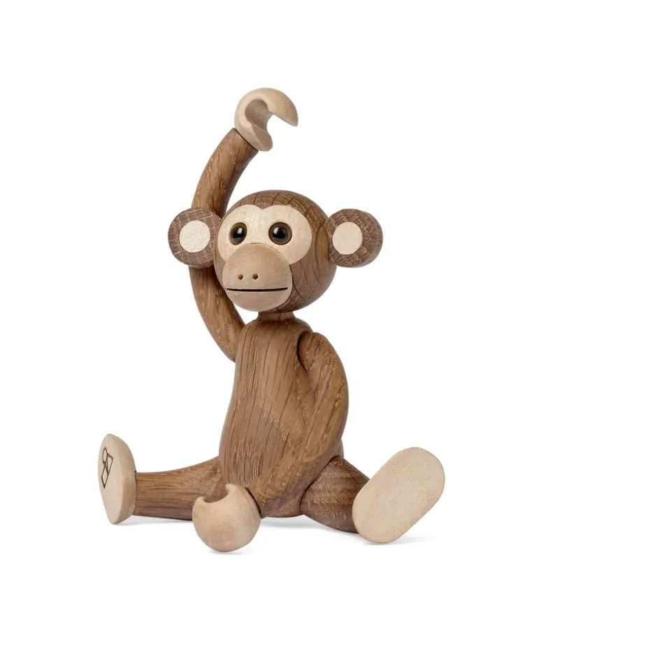 Decoración mono Jolly 11 cm, Roble