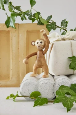 Decoración mono Jolly 11 cm, Roble