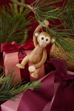 Decoración mono Jolly 11 cm, Roble