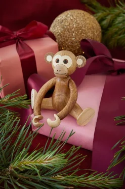 Decoración mono Jolly 11 cm, Roble