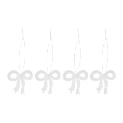 Decoración navideña roseta 6 cm, Acero inoxidable