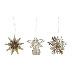 Decoración navideña Vega 3 piezas, White