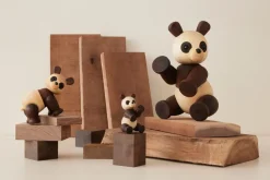 Decoración panda Pixi arce 9 cm, Marrón