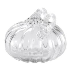 Decoración Pumpkin 10 cm, Clear