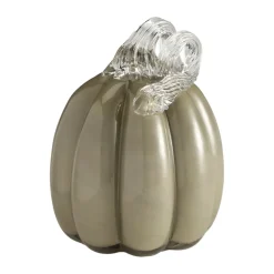 Decoración Pumpkin 14 cm, Khaki