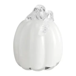 Decoración Pumpkin 14 cm, White