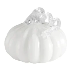 Decoración Pumpkin 10 cm, White
