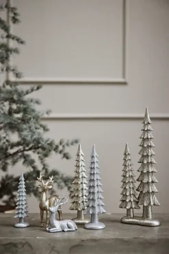 Decoración Sissia árbol de Navidad 33 cm, Plata