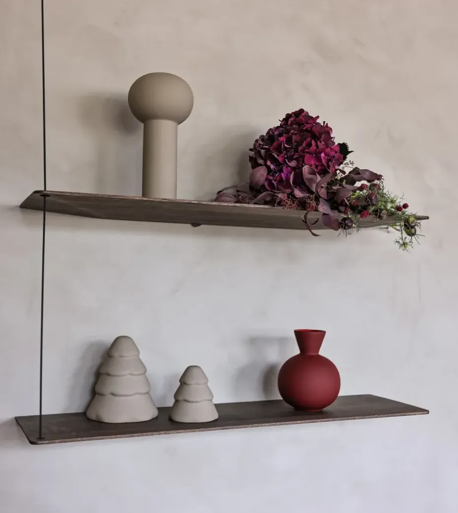 Decoración Snowy árbol de navidad 15 cm, Sand