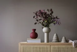 Decoración Snowy árbol de navidad 15 cm, Sand