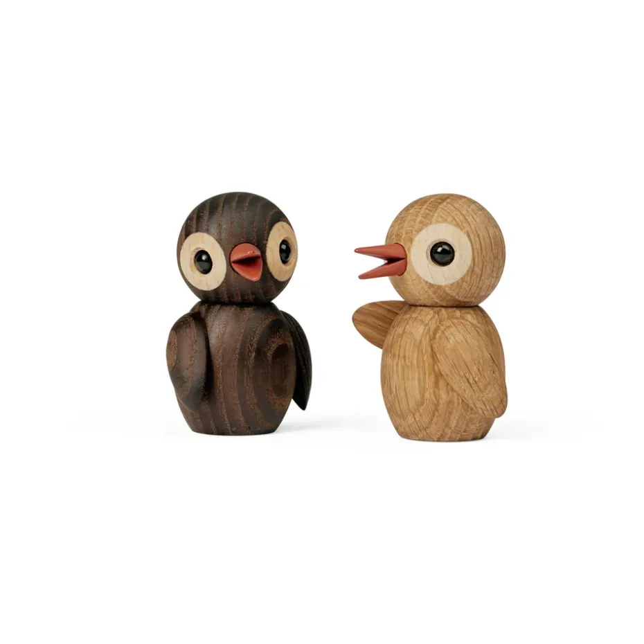 Decoración Spring Birds 6,5 cm, Jokey, roble