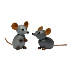 Decoración The farm mouse 7 cm, Gris