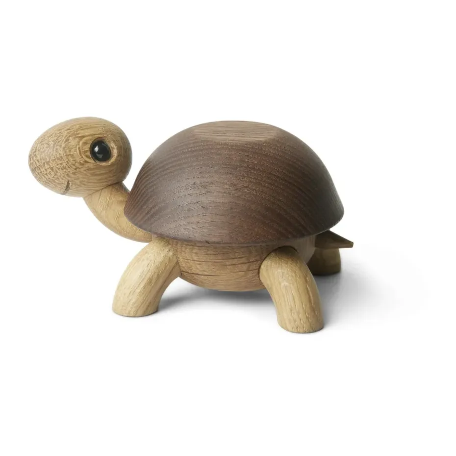 Decoración tortuga Speedy 4 cm, Roble-fresno