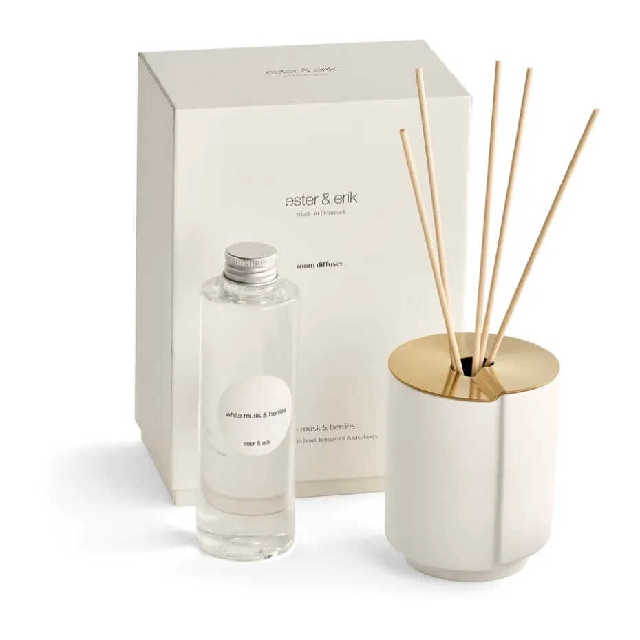 Difusor con varillas ester & erik, White musk & berries