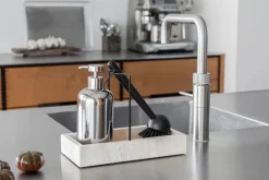 Dispensador de jabón Lotus alto, Chrome