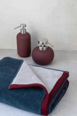 Dispensador de jabón Lotus play alto, incl. 2 cabezales, Wine