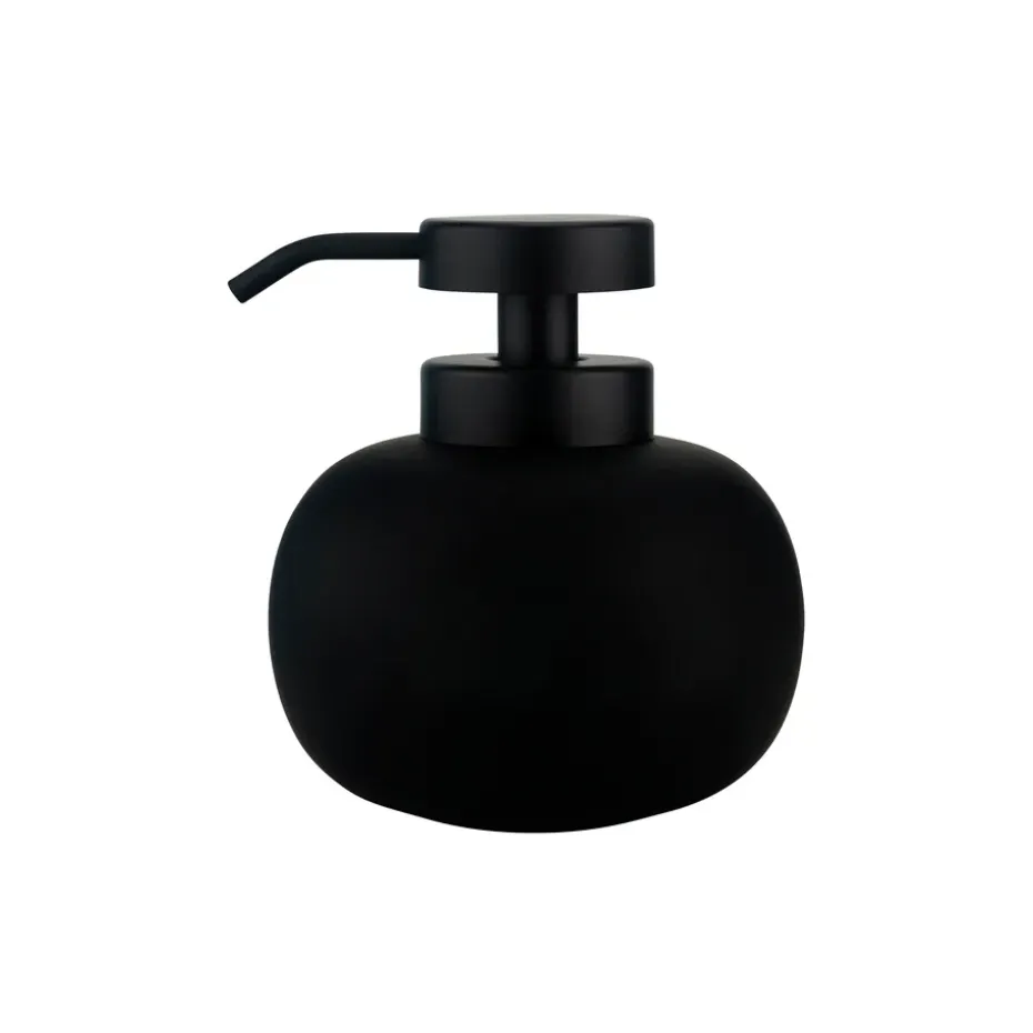 Dispensador de jabón Lotus bajo, negro