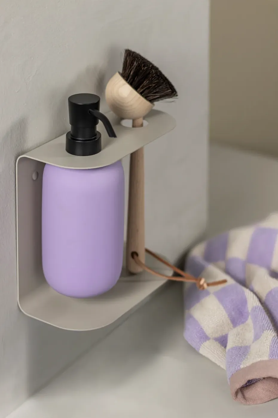 Dispensador de jabón Lotus alto, Light moradoc