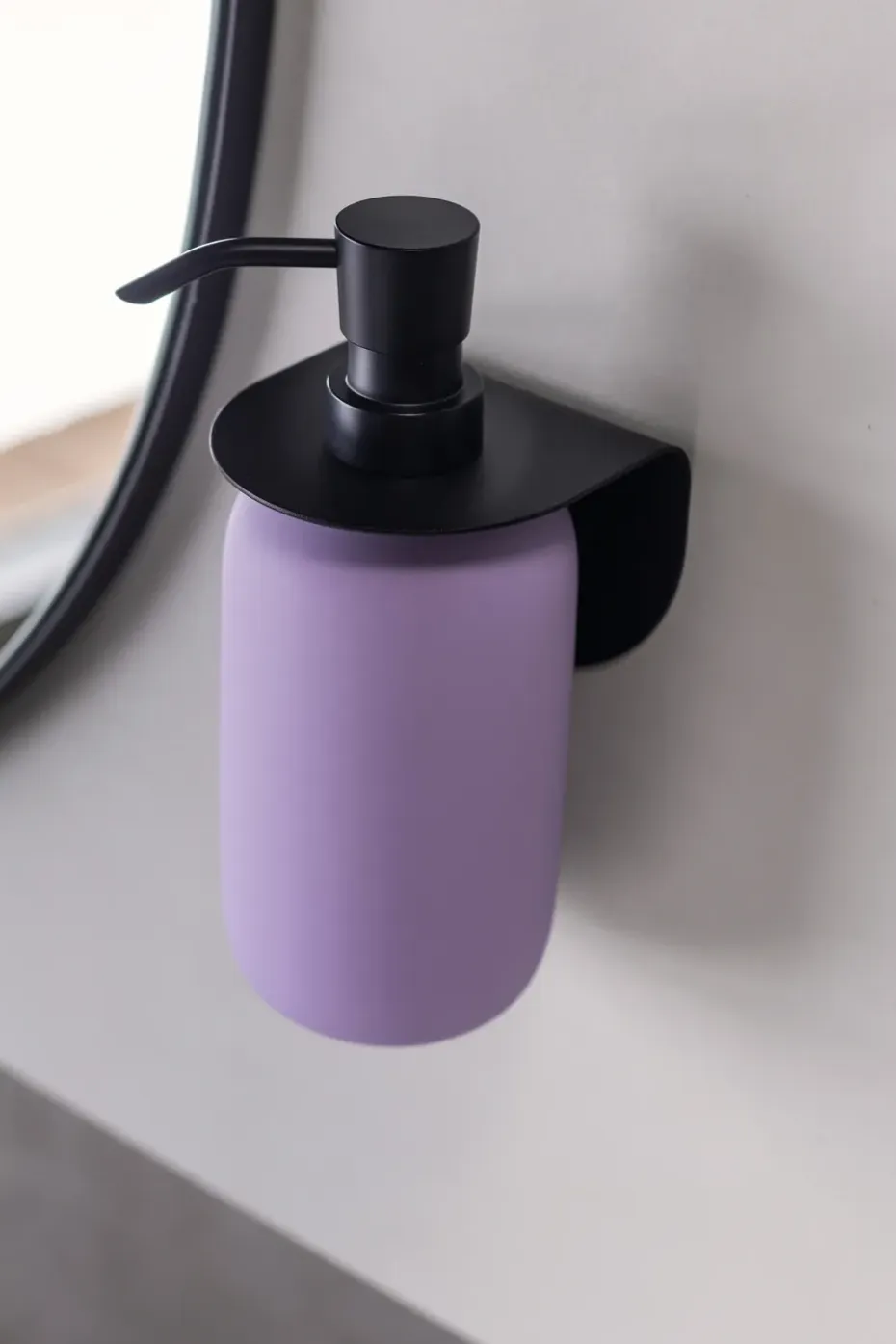 Dispensador de jabón Lotus alto, Light moradoc