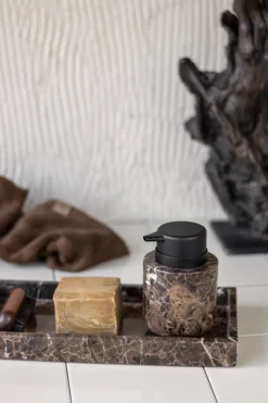 Dispensador de jabón Marble 12,5 cm, Marrón