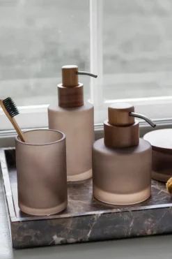 Dispensador de jabón Modest alto, Walnut