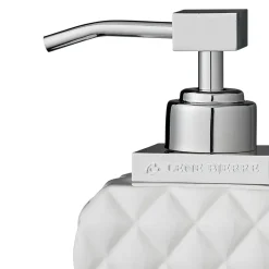 Dispensador de jabón Portia, blanco-plata