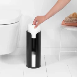 Dispensador de rollos de papel higiénico ReNew Brabantia, Matt black