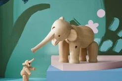 Elefante grande Kay Bojesen, Roble