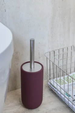 Escobilla de baño Lotus play, incl. 2 cabezales de cepillo, Wine