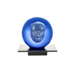 Escultura de cristal BV Headman, Azul