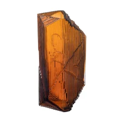 Escultura de vidrio Kartta 33 cm, cobre