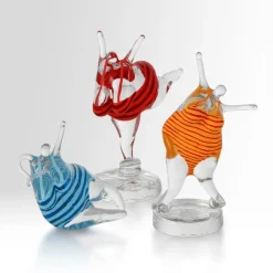 Escultura de vidrio KE Badlycka, rojo