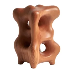 Escultura Organic 22 cm, Varnished mahogany